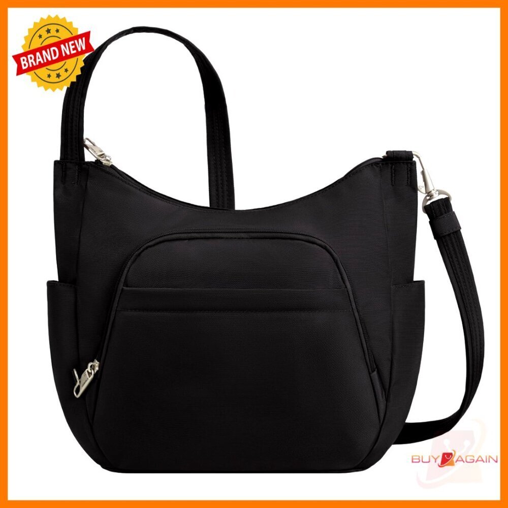 Anti-Theft Crossbody Bucket Bag with RFID Blocking, Slash-Resistant